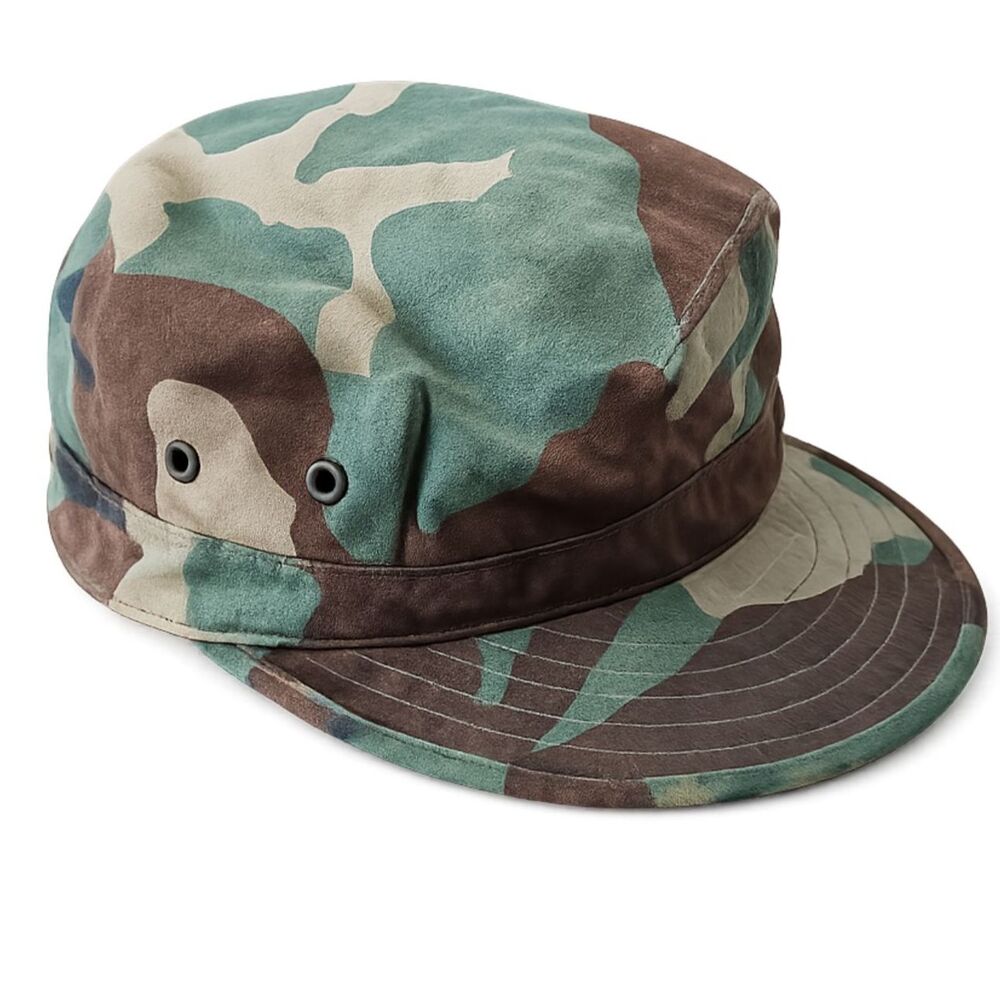 USMC Woodland Camo Utility Cap M&B Headwear Fitted Type I Marine Corps Hat